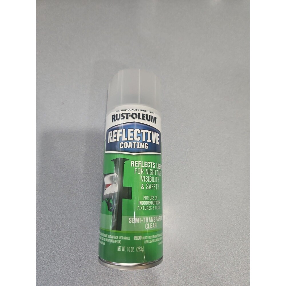 Rust-Oleum 214944 Specialty Reflective Coating Spray 10 Oz License Plate Flock